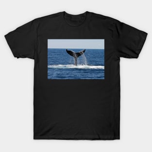 WHALE TAIL IN THE SEA DESIGN T-Shirt